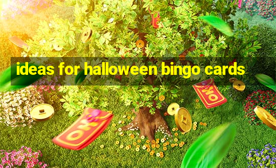 ideas for halloween bingo cards