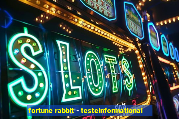 fortune rabbit - testeInformational