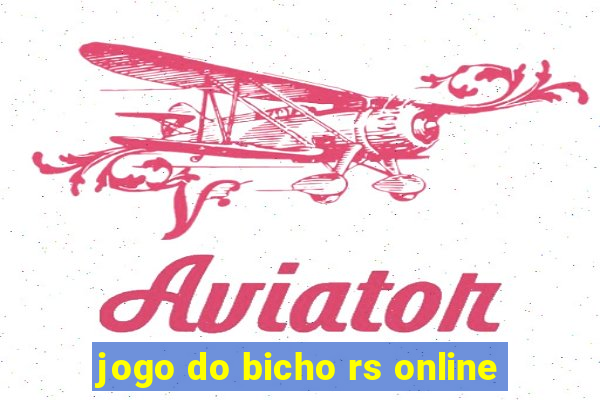 jogo do bicho rs online